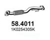 VW 1K0254305K Exhaust Pipe